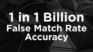 authID Menu - 1 in 1 Billion False Match Rate Accuracy Image